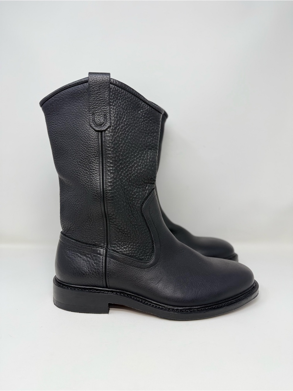 New Allen Edmonds Dallas Leather Roper Boots Black Sz 10 - Picture 2 of 11